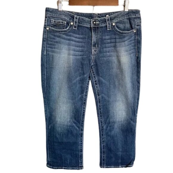 District 9 Denim - Women's D9 District 9 Rae Blue Denim Capri Jeans Size 34